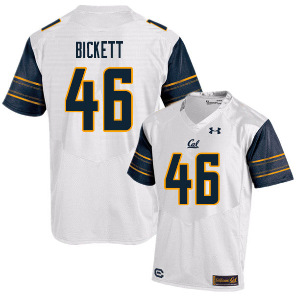 Men #46 Louie Bickett Cal Bears UA College Football Jerseys Sale-White - Click Image to Close